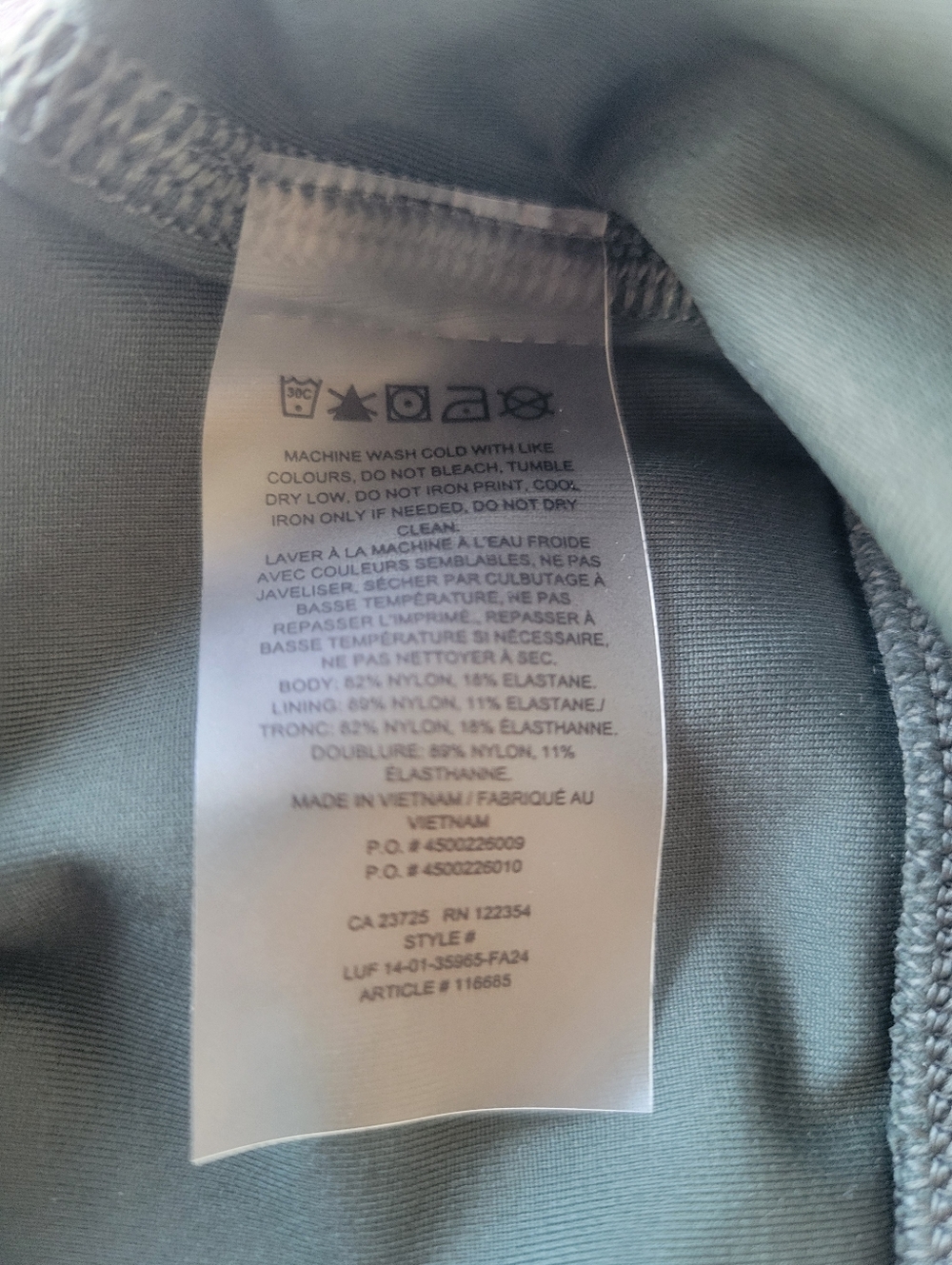 Aritzia Butter Mini Bra Dark Green Sports Bra Size XS - Picture 5 of 5